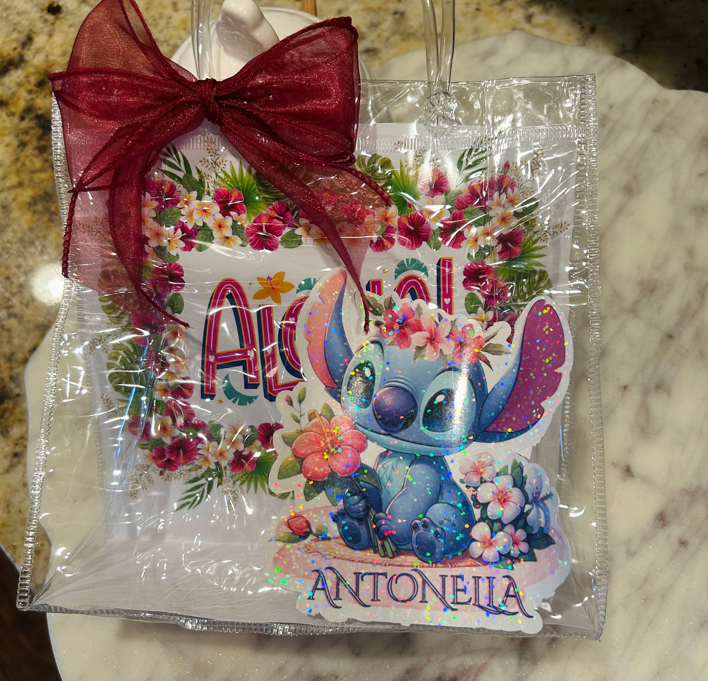 Clear birthday party goodie bags 12pcs