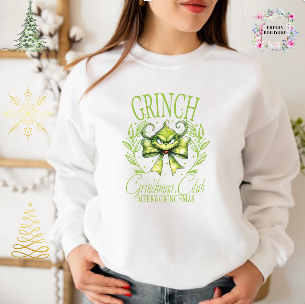 Grinch Christmas Club Crewnewck