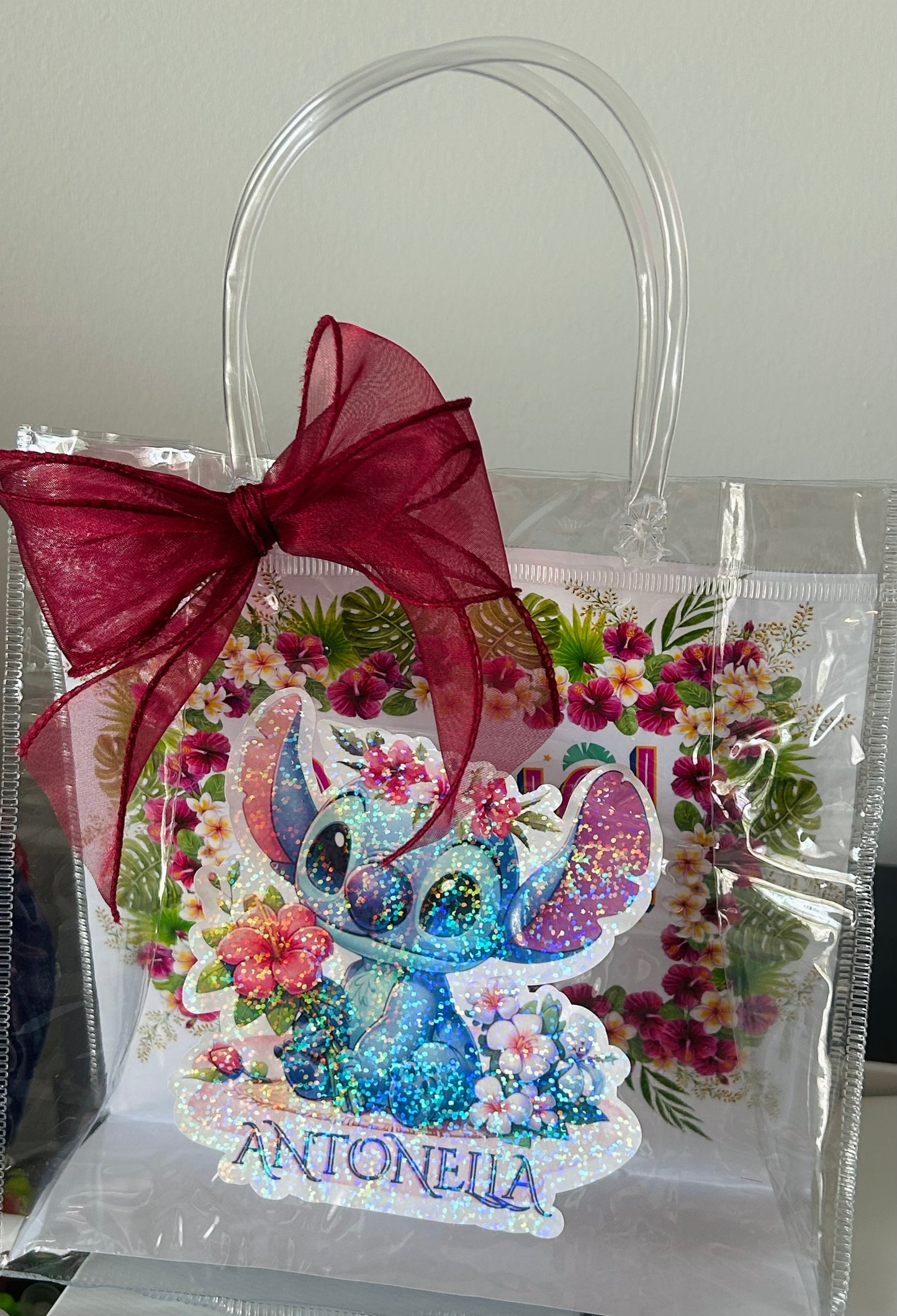 Clear birthday party goodie bags 12pcs