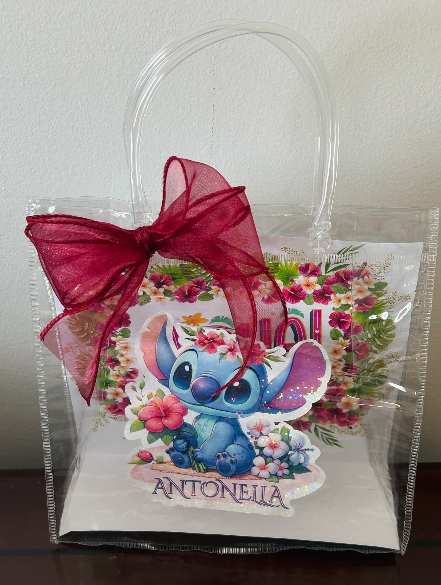 Clear birthday party goodie bags 12pcs