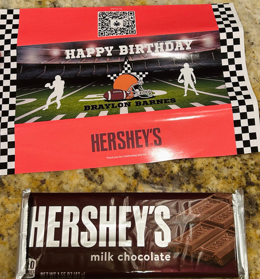 Sports Birthday Party Favors Chips Bags and Chocolate labels