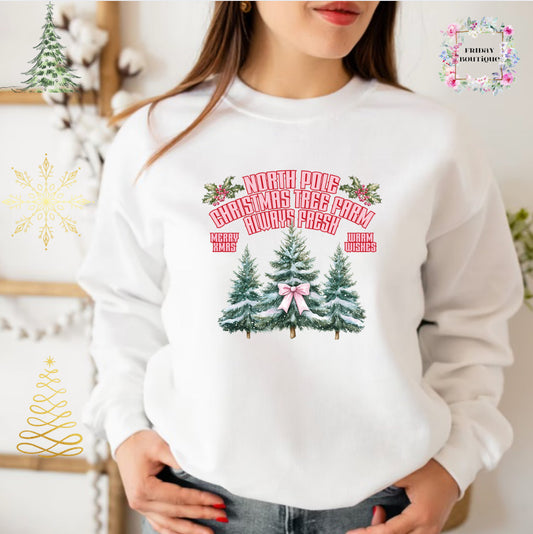 all booked for Christmas crewneck