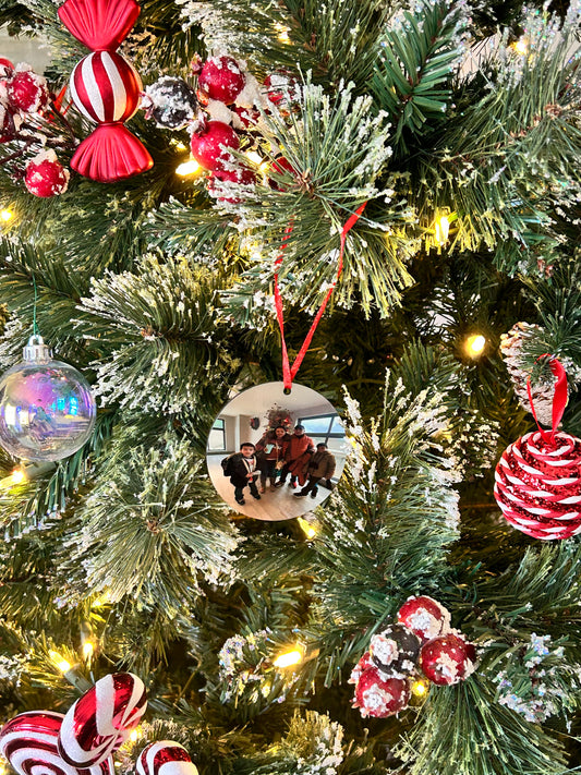 Personalized ornaments, puzzles and backpack tags.