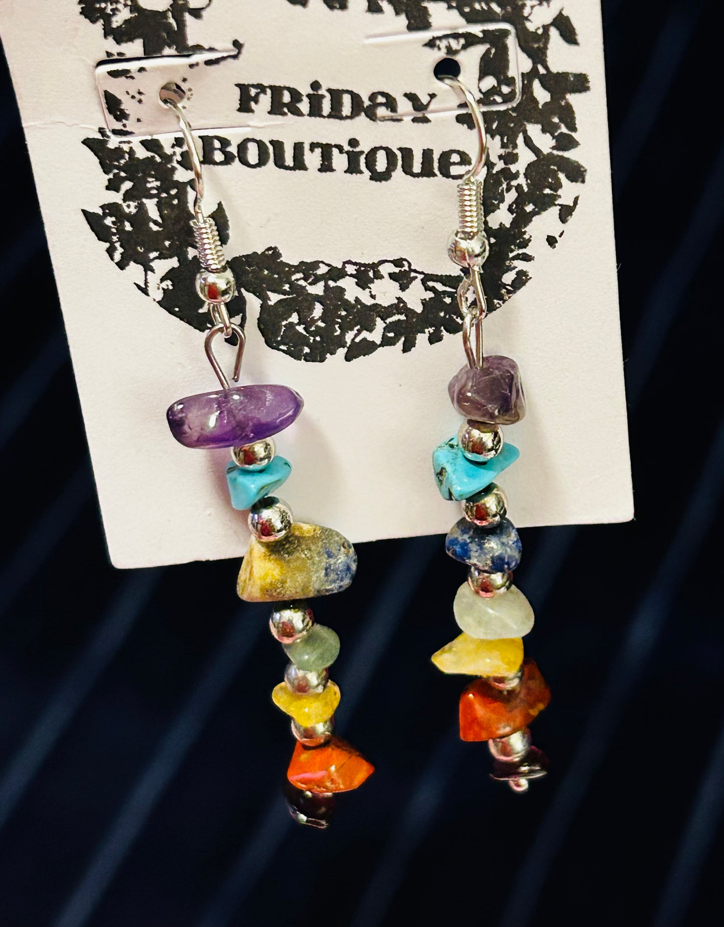 7 Chakra Stones Earrings