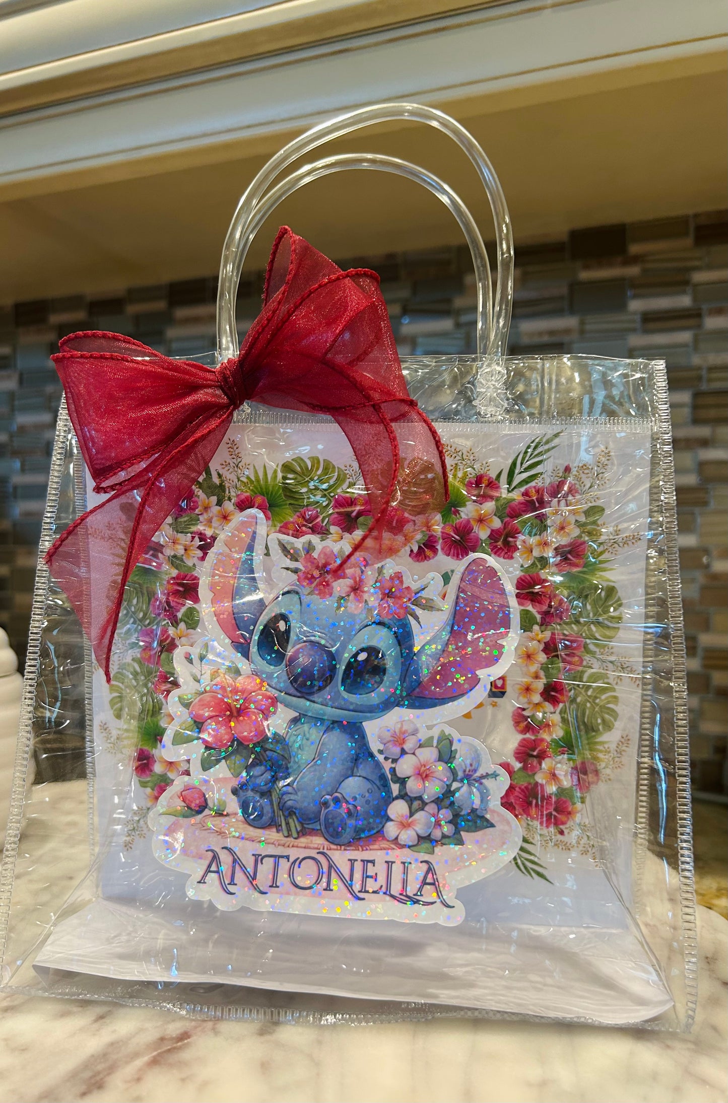 Clear birthday party goodie bags 12pcs