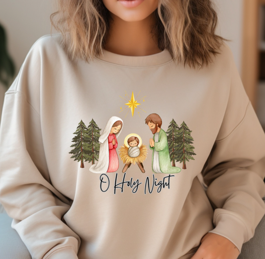 NATIVITY O HOLY NIGHT SWEATSHIRT
