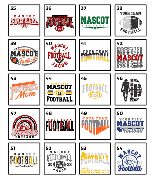 Football spirit wear