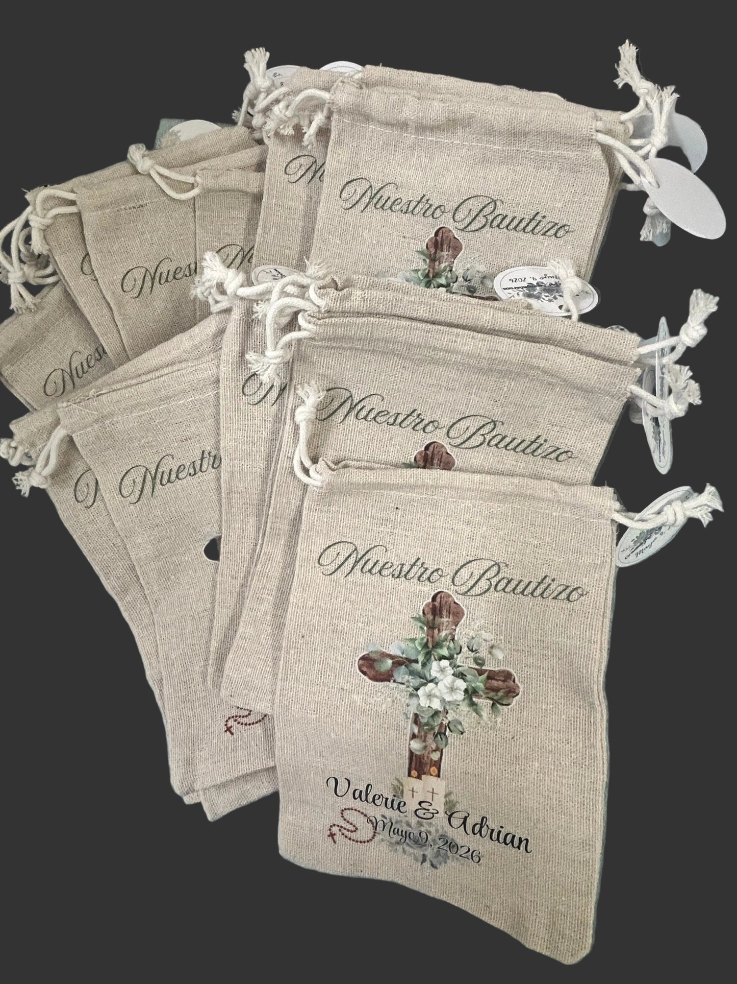 Wedding Custom Napkins, and favor bags