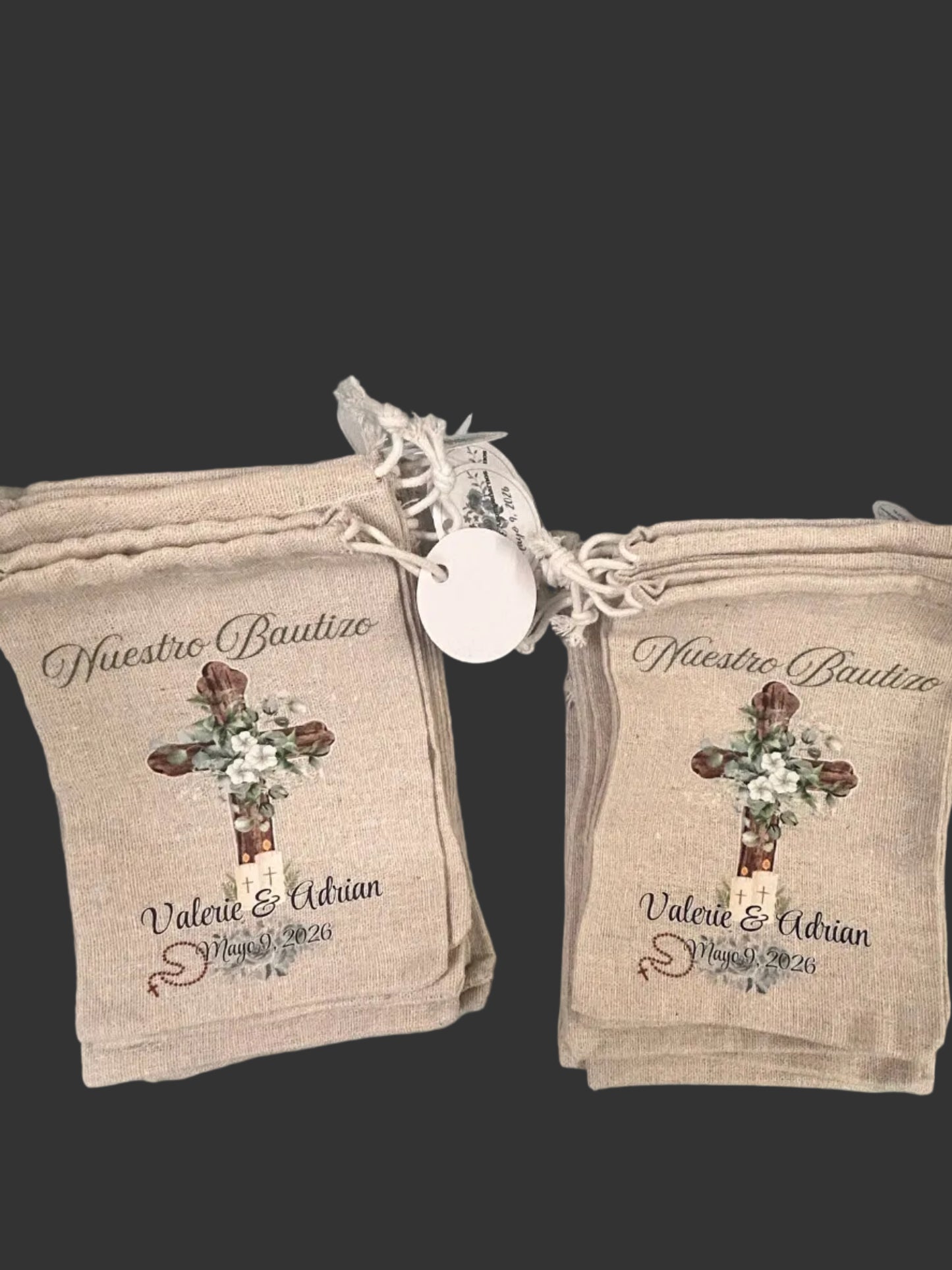 Cervilletas y Bolcitas Personalizadas para Bautizo y Primera Comunion