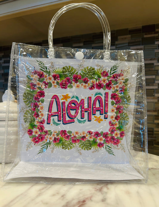 Clear birthday party goodie bags  12pcs