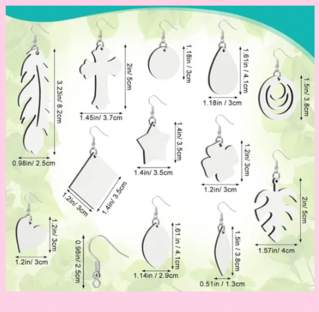 Birthday theme or sports Personalized earrings