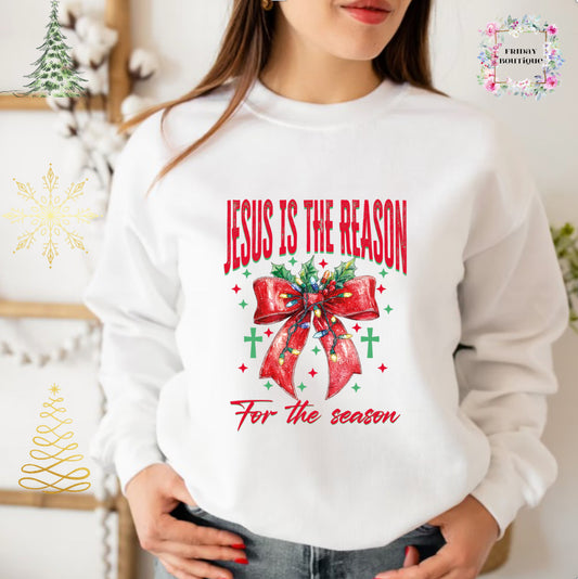 Jesus is the Reason for the Season Christmas Crewneck