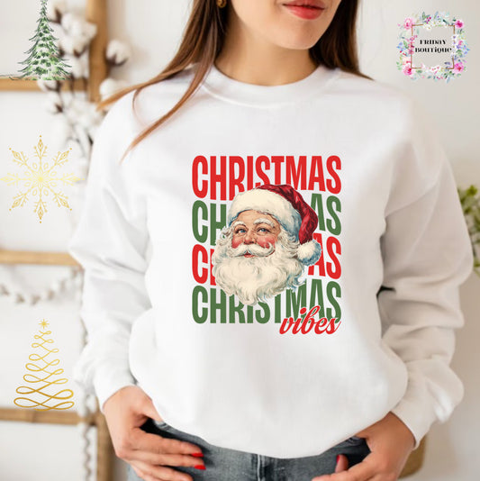 Christmas white crewneck
