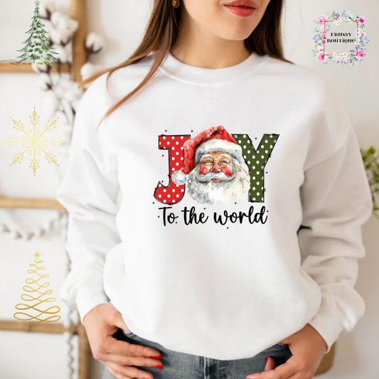 Joy to the world Christmas crewneck