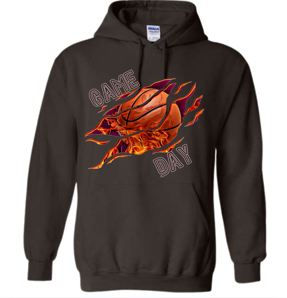 Basketball Game Day crewneck and hoodie