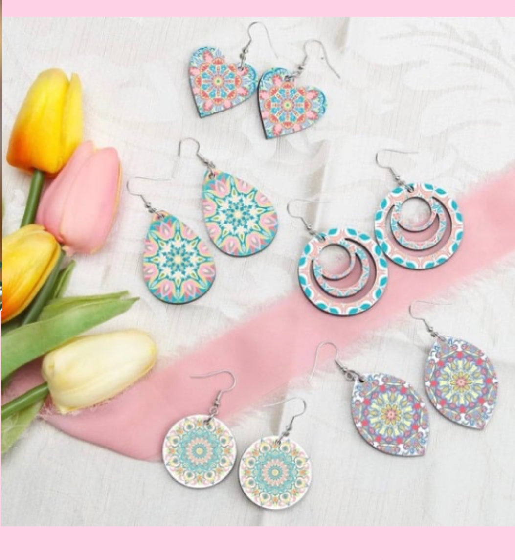 Birthday theme or sports Personalized earrings