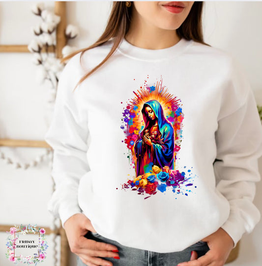 Bless virgen white crewneck