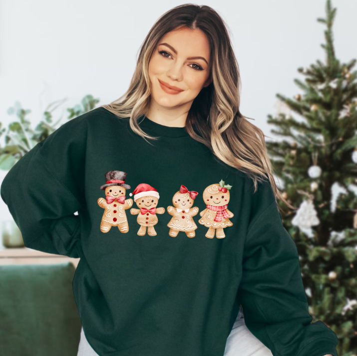 Christmas Gingerbread Family Crewneck
