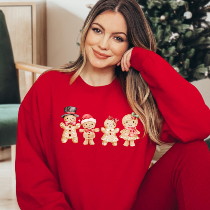 Christmas Gingerbread Family Crewneck