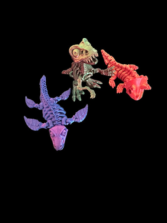 3D printed articulated skeleton Dino Pack🦖