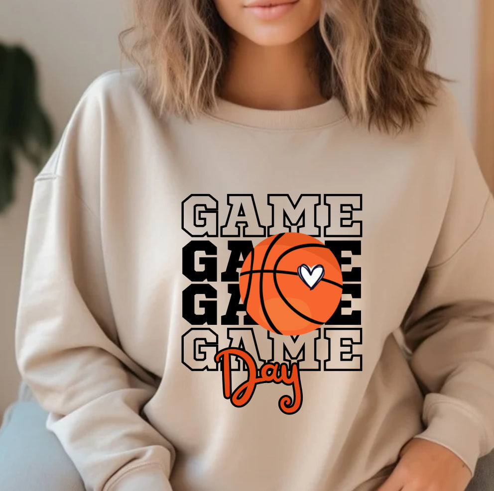 Basketball game day crewneck