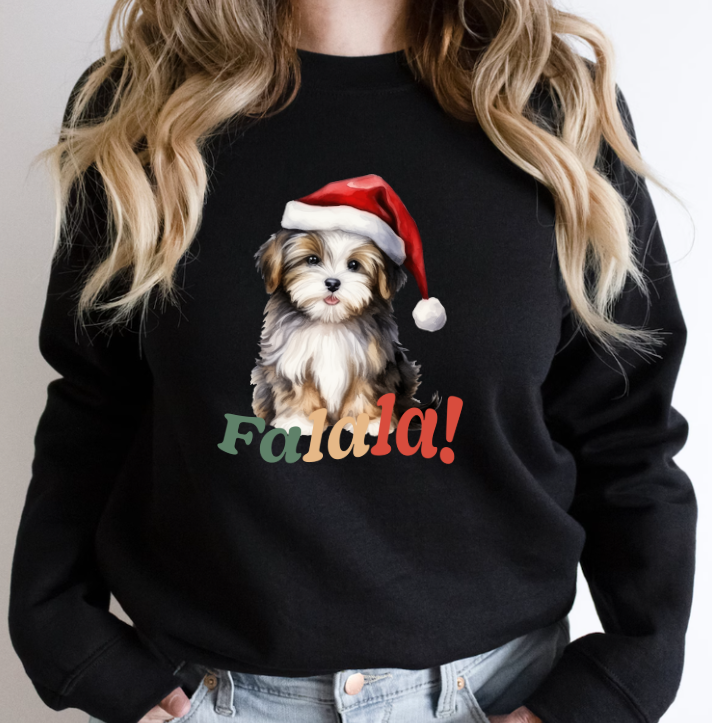 Christmas cute Dog Crewneck