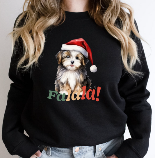 Christmas cute Dog Crewneck