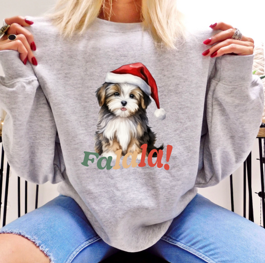 Christmas cute Dog Crewneck
