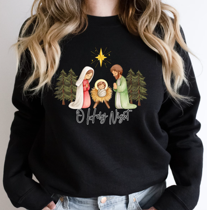 NATIVITY O HOLY NIGHT SWEATSHIRT