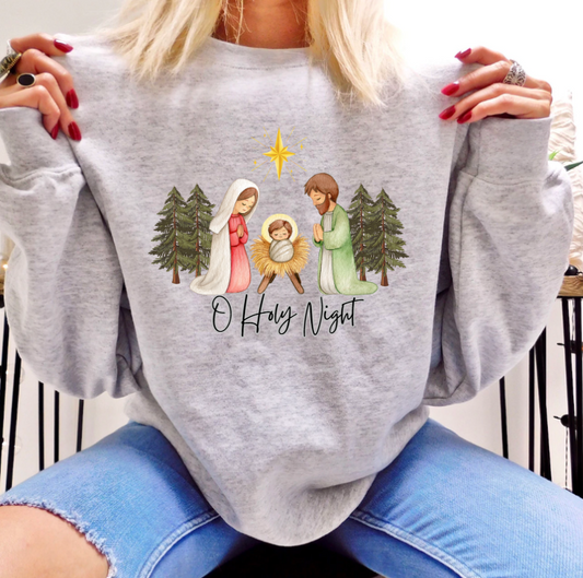 NATIVITY O HOLY NIGHT SWEATSHIRT