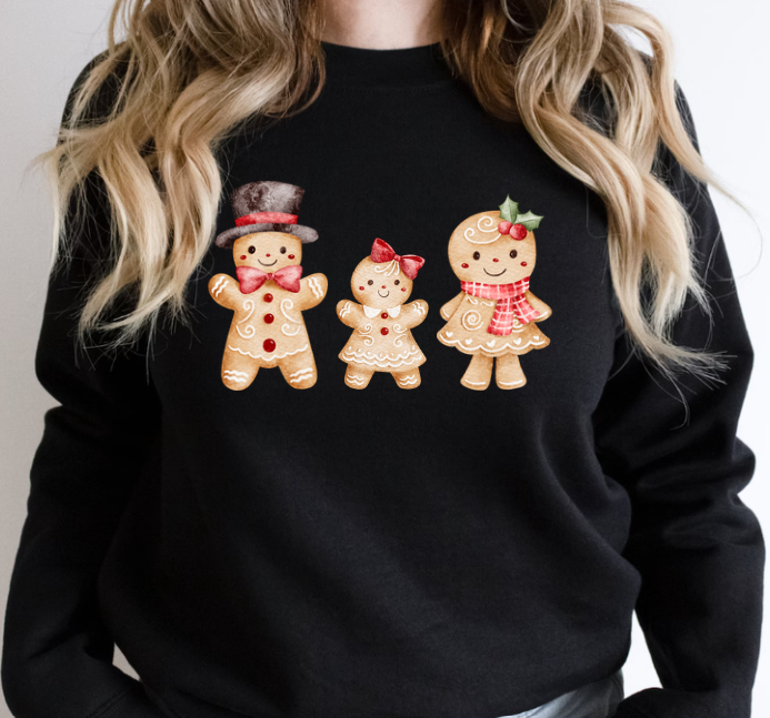 Christmas Gingerbread Family Crewneck