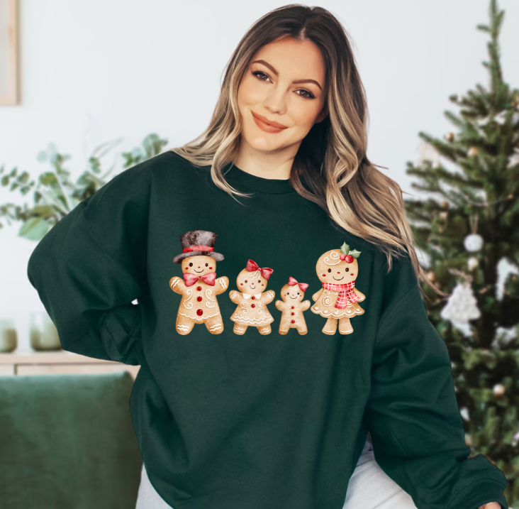 Christmas Gingerbread Family Crewneck