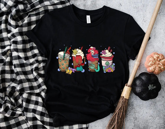 Mermaid coffee collection T-shirt